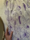70s seashell low back maxi dress