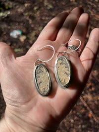 Image 2 of Psilomelane Dendrite Earrings