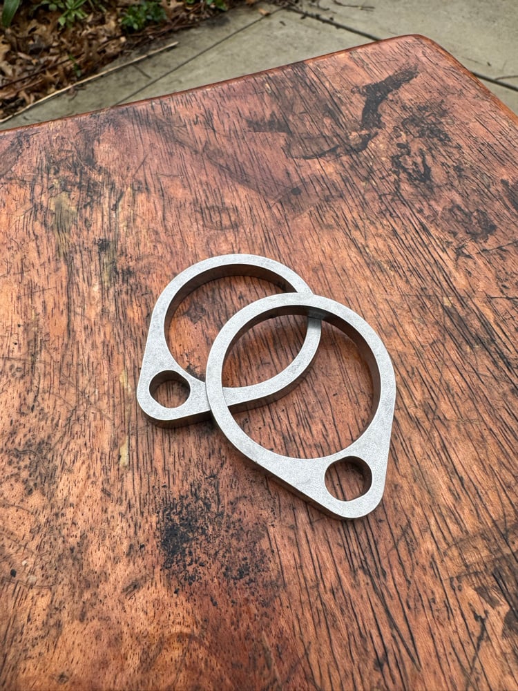 Image of UM-045 Shovelhead Exhaust Flange Stainless Steel
