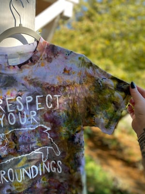 Image of SMALL Disrespect Your Surroundings Tie Dye Shirt 8