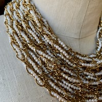 Image 6 of Miriam Haskell -Esque Faux Pearl Gold Necklace