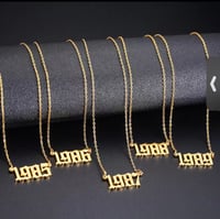 Image 1 of Birth Year Necklace 