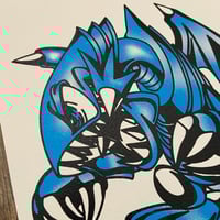 Image 3 of Blue Eyes Toon Dragon Art Print 