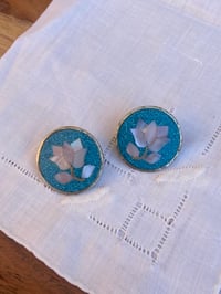 Image 2 of Vintage Flower Earrings