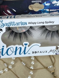 Image 4 of SAGITTARIUS wispy long spikey faux mink eyelashes 