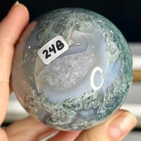 Image 2 of Moss Agate Sphere (24B)