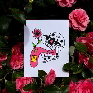 Image of Silly Skull Print