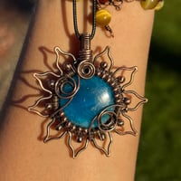 Image 2 of XL Blue Apatite Sun/Flower 🌻💙