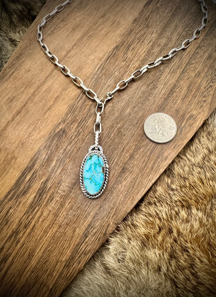 Image of Kingman Red Web Adjustable Necklace - handmade chain