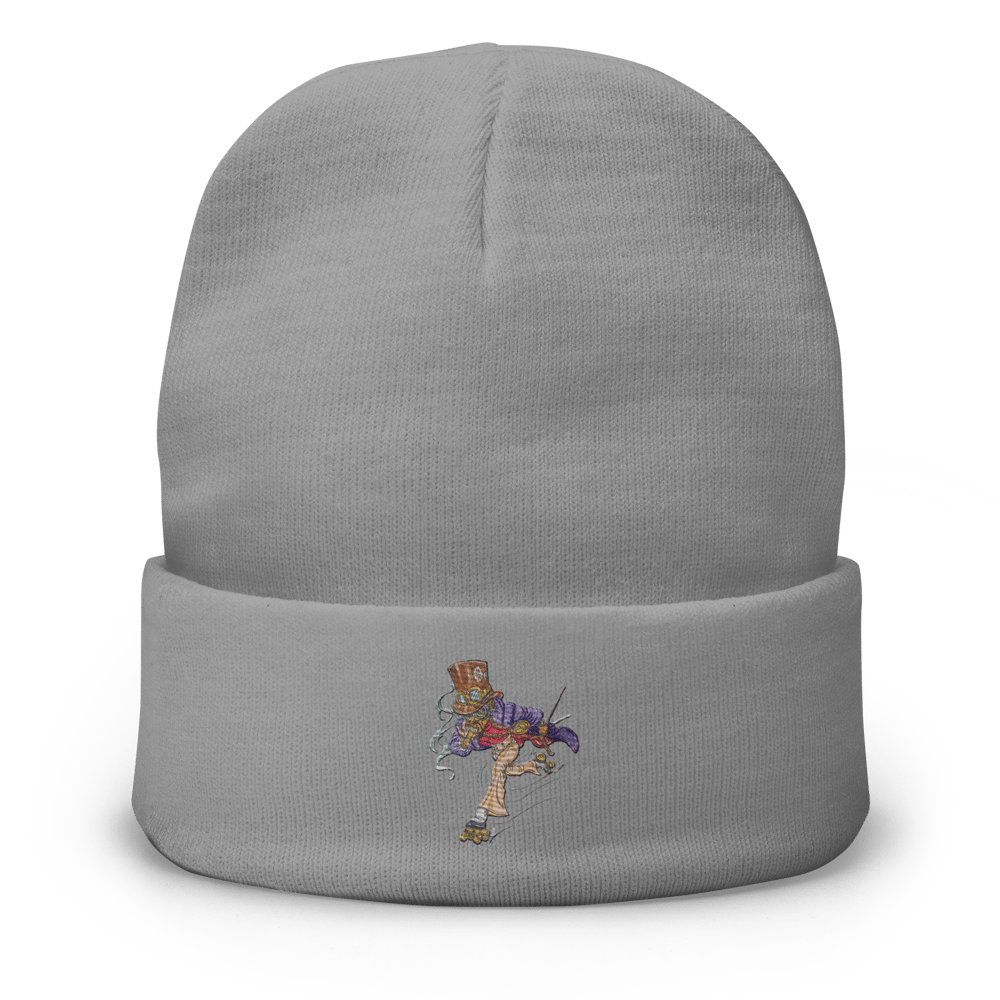 "TimeMaster" SLO Embroidered Beanie [ART ILLUSTRATED BY GREGORY HAWKINS]