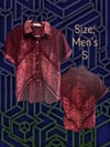Red Short Sleeve Button Up Size S