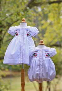 Image 15 of ELH x Manolitas Girl's Hand Smocked Santa Collection 