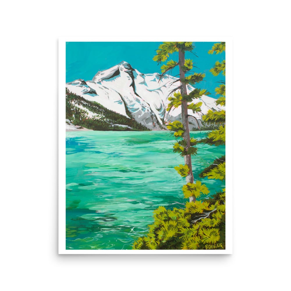 Image of Turquoise Lake/ Glacier Peaks- Print