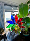 Rainbow Pinwheel with Crystal Prisms 