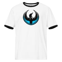 Image 5 of Unisex ringer t-shirt - Rebel Loon front