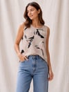 Blush Abstract Tank sizes 8-20 with free postage 