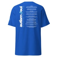 Image 3 of Unisex classic tee Autism Facts for the person behind you black, navy, red, blue, grey 
