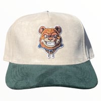 Berr SnapBack Suede {Natural/green}