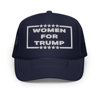 Image 4 of Women For Trump - Foam trucker hat from PatriotsCo.co,