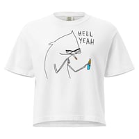 Image 2 of HELL YEAH Women’s heavyweight boxy tee 