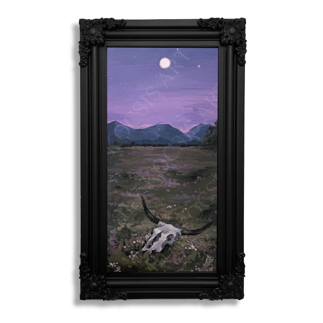 Original Painting Print // 6x12 'Country Bones' in Acrylic