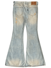 Image 2 of GOA Bell Bottom Flare Mud Wash Jeans -30