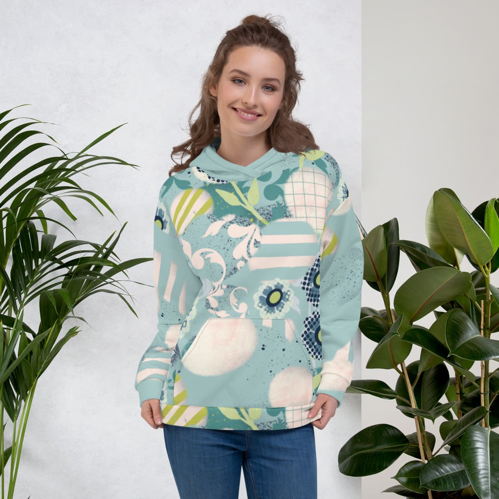 Image of Retro Balls flowers Unisex Hoodie