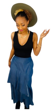 Image 1 of Sculpted V-neck Body Suit