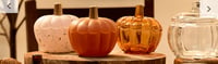 Image 1 of Small Amber Pumkin Candle