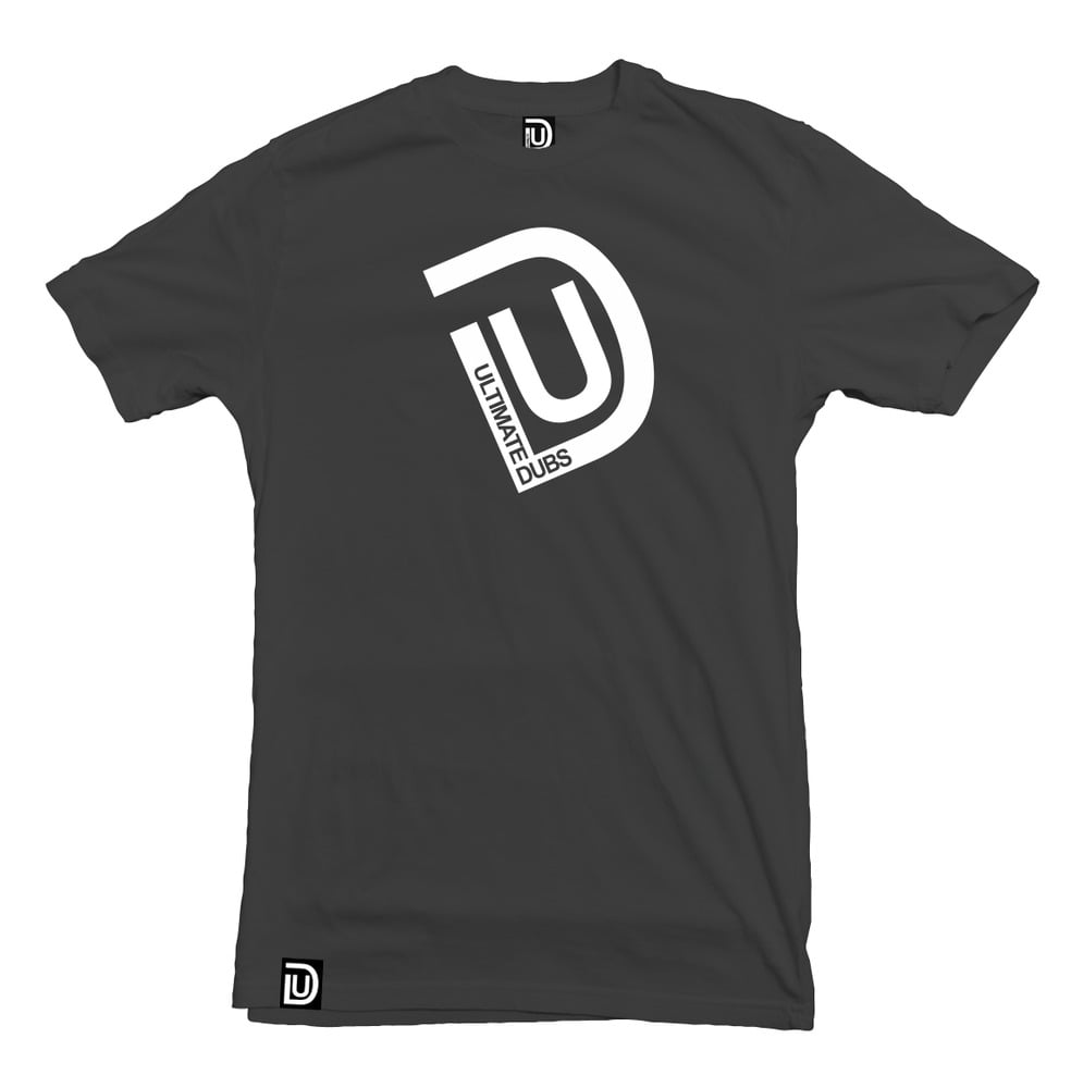 Image of Men's Ultimate Dubs - UD Logo T-Shirt - Charcoal Grey with White Logo