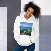 Image 1 of Multilingual Hello from Paradise Unisex Hoodie LS THE DROP