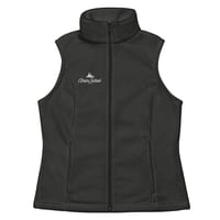 Image 1 of Women’s Columbia fleece vest with white embroidery of Grier logo