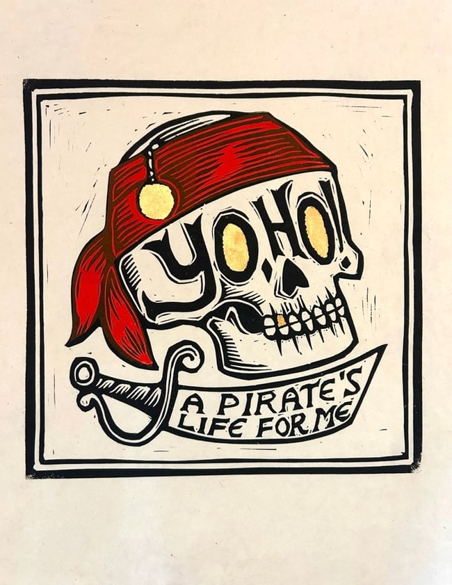 Yo Ho Block Print