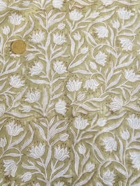 Image 3 of Namaste fabric tulipes pistache