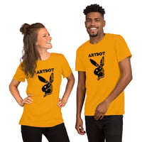 Image 4 of Artbot Playbot in Black Unisex t-shirt