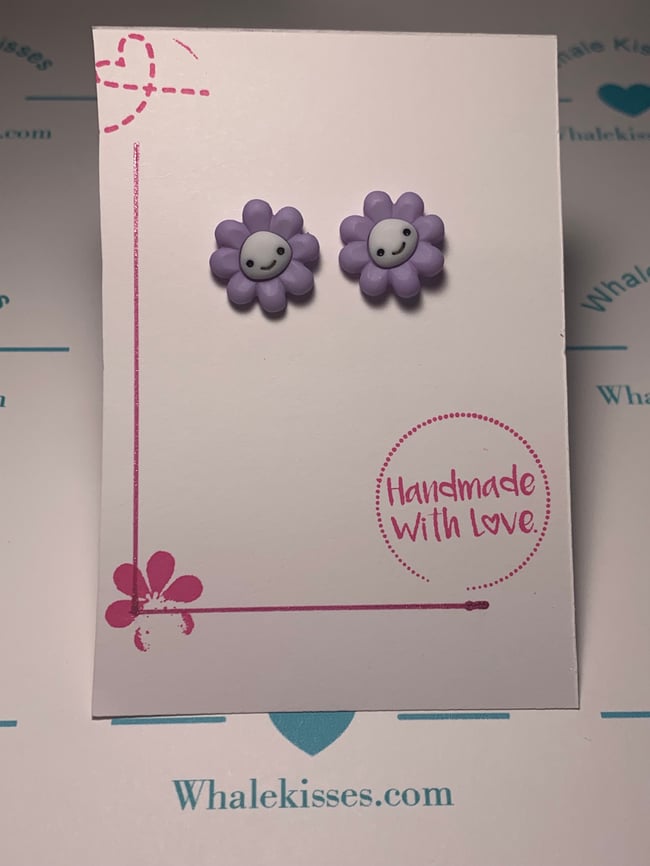 Smiley Flower earrings