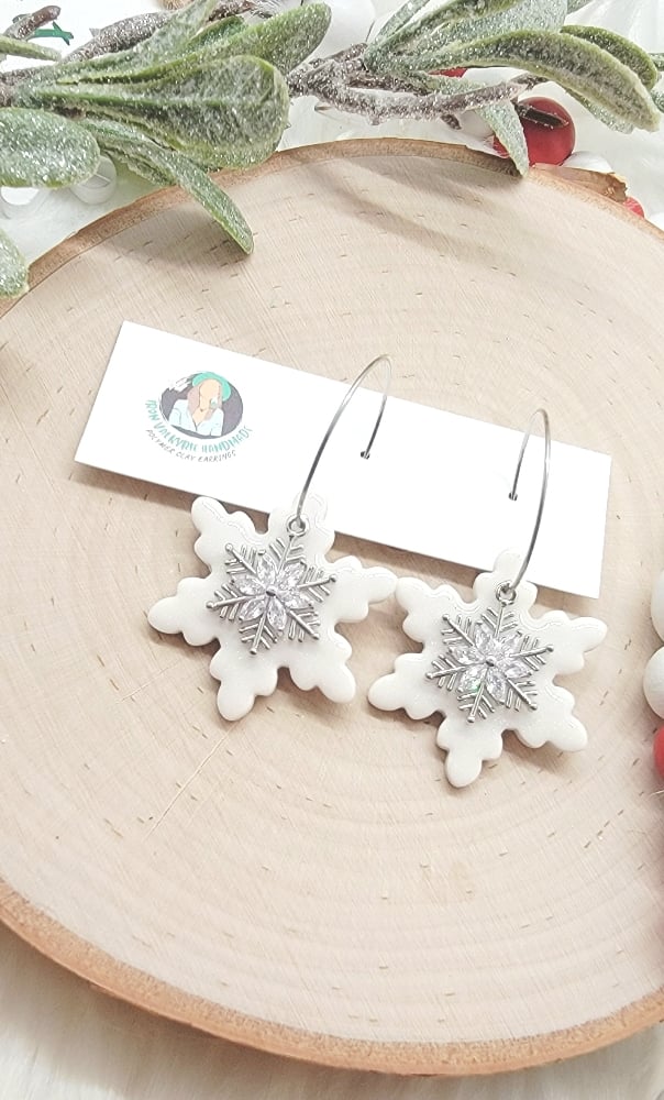 Image of Sparkling Snowflakes Dangle