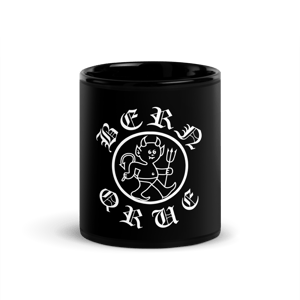 Bernqrue baby devil Black Glossy Mug