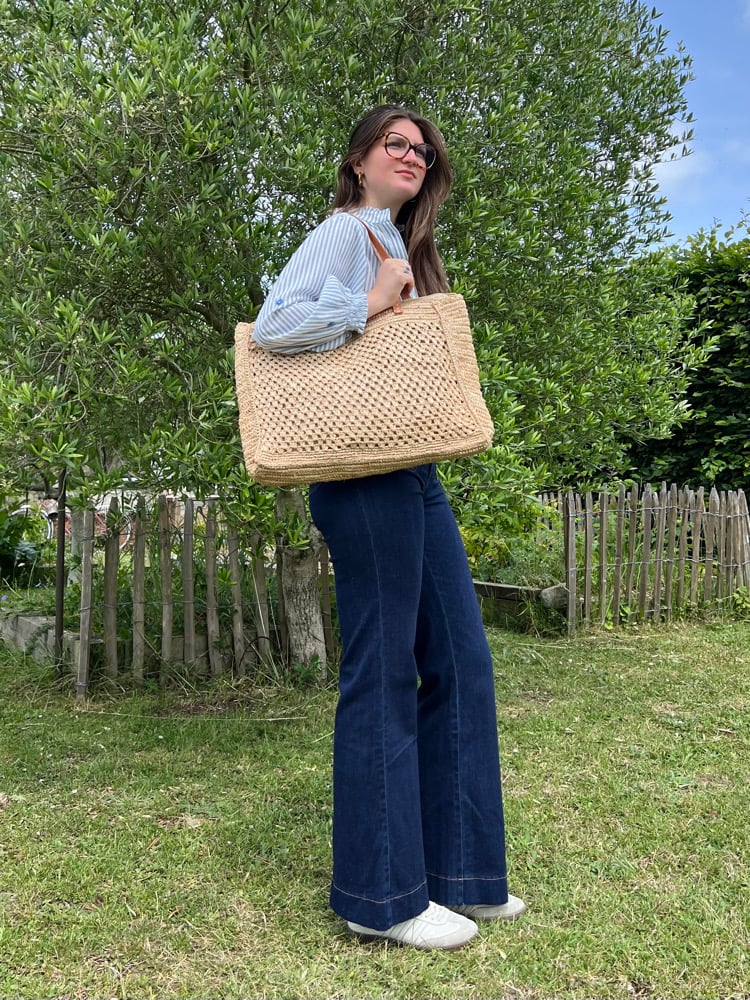 Image of Grand Sac en Raphia MYA 