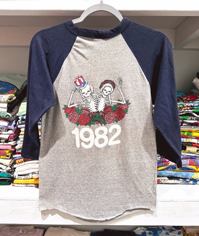 Grateful Dead 1982 Tour Ringer Shirt — Size SM