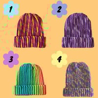 Image 1 of Crochet Beanies - Multicolors