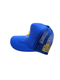 Image 2 of royal blue trucker hat 