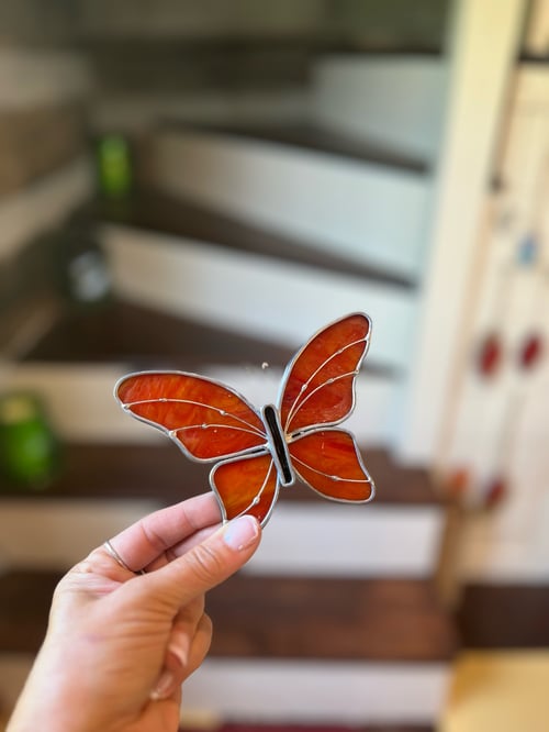 Image of Skinny Classic Butterfly - stained glass