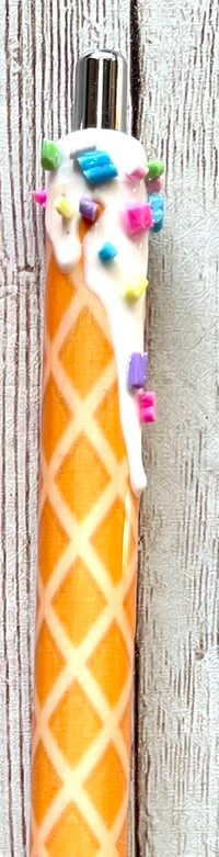 Image 3 of Custom Ice Cream Cone Drip Gel Pen