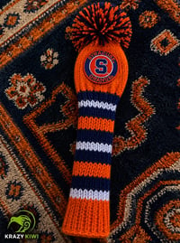 Image 3 of Syracuse Orange custom Golf Club Cover hand knit logo College football fan  gift-fd372dd4
