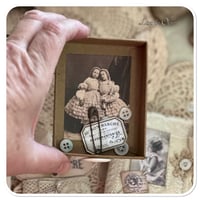 Image 8 of snippet book snippet roll in a vintage style button box