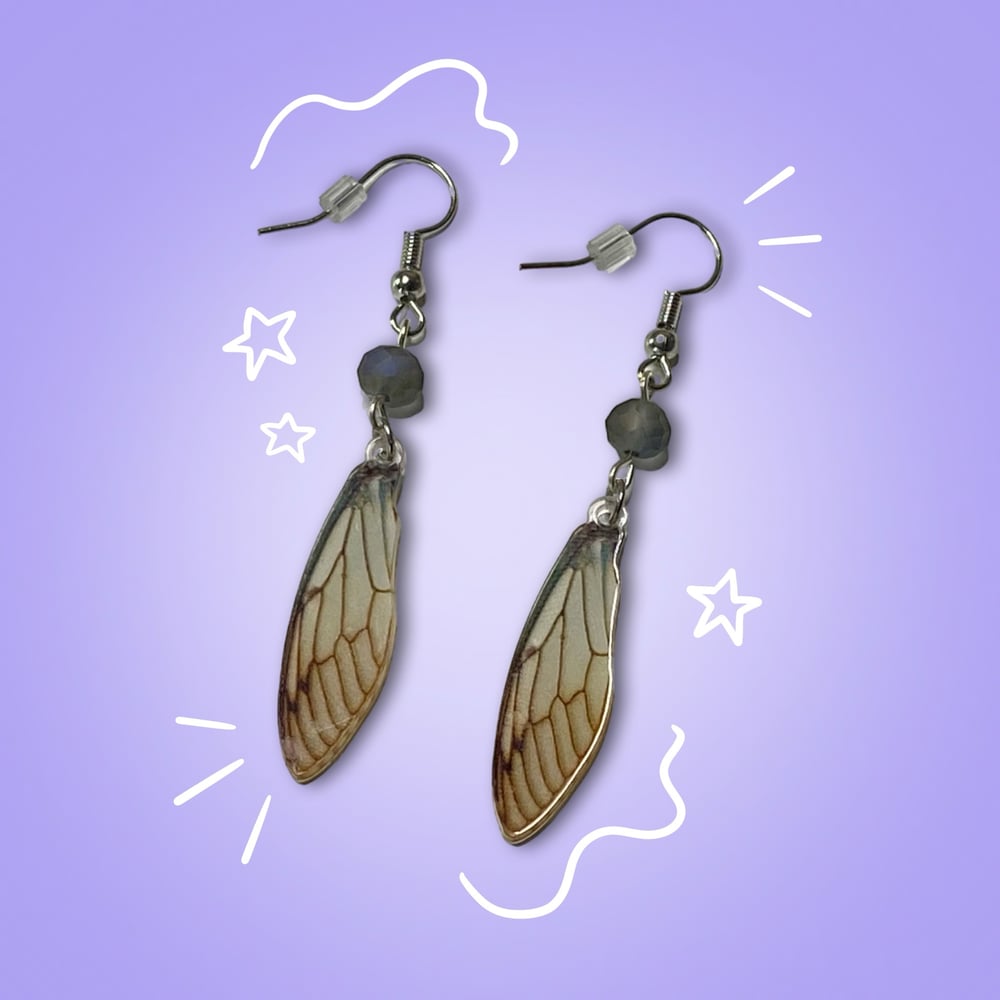 Image of fairy wing earrings