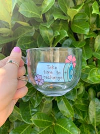 Image 1 of Take time to recharge glass mugs