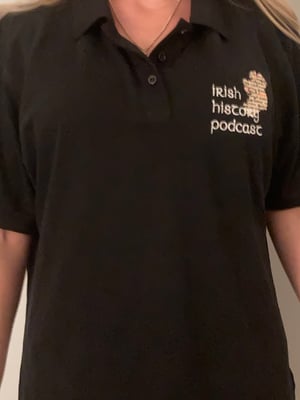 Image of Irish History Podcast Embroidered Polo Shirt 
