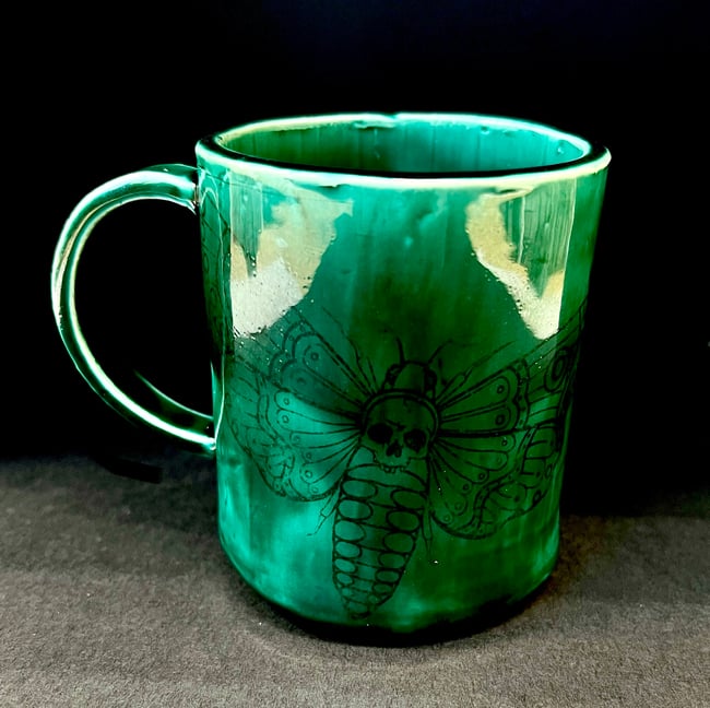 BlueGrass Hidden Death Moth Mug 
